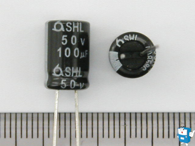 콘덴서 (105℃)  50V/ 100uF