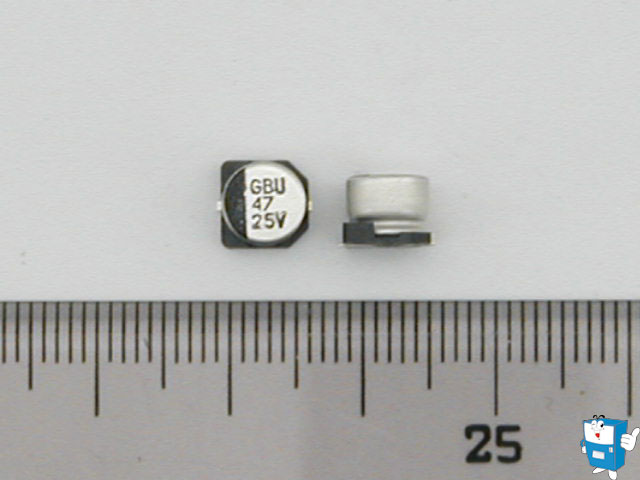 콘덴서  25V/  47uF (SMD) 콜라