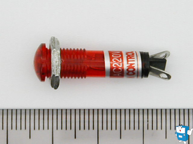 네온램프 7ø (적,AC220V)TN-71