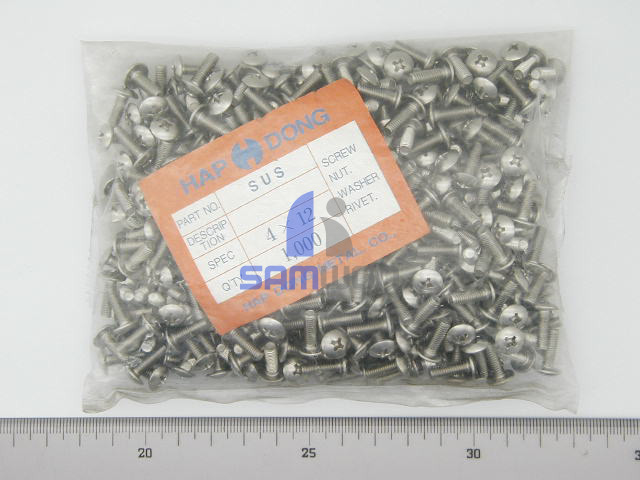 SCREW (스텐 머신 TH) 4x12mm