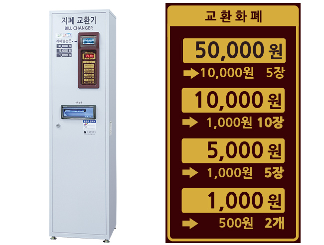 지폐교환기 (50,000원) SWM-329W