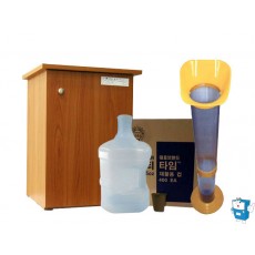 다이+생수통+수거함+프라스틱컵